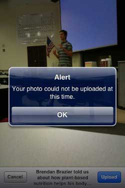 Facebook for iPhone image upload problem
