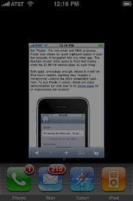 iPhone screenshot