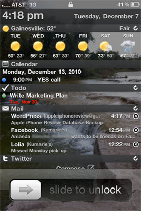 iPhone Lock Screen