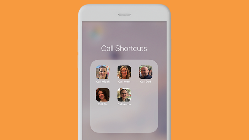 iphone call shortcuts thumb
